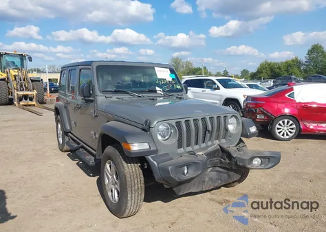 2020 Jeep Wrangler Unlimited Sport S 4X4 from USA, damaged, VIN 1C4HJXDG6LW242311